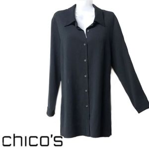Chico's Like New Button Front Jacket